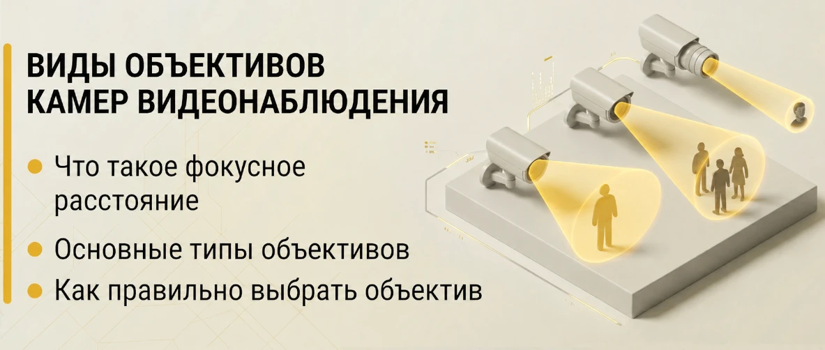 Виды объективов камер видеонаблюдения