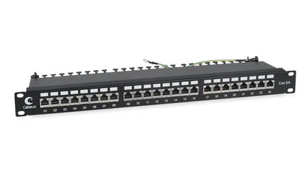 Cabeus PL-24-Cat.6a-SH-Dual (7653c) Патч-панель 19"  на 24 порта