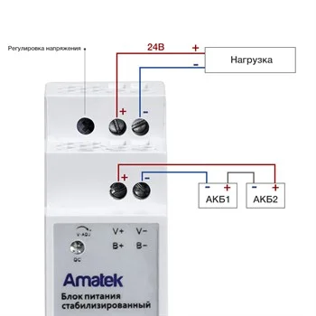 Блок питания Amatek AP-DU24/1DIN  24 В / 1А