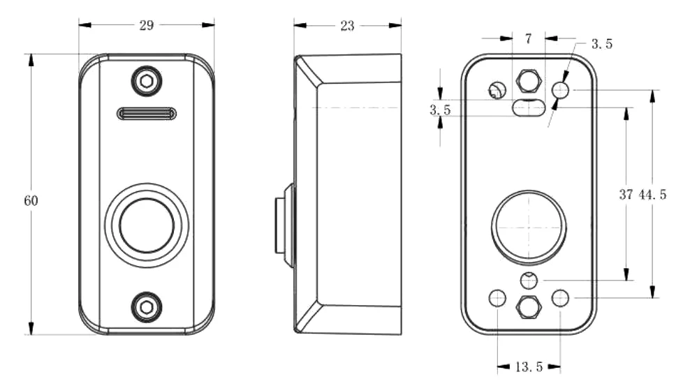 Кнопка выхода Smartec ST-EX012LSM накладная механическая