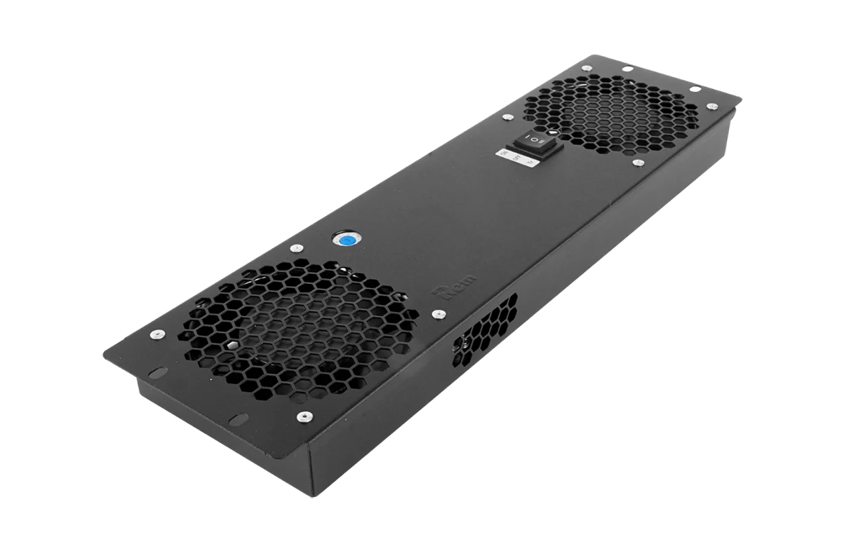Rem R-FAN-2T-3U-9005 вентиляторный модуль, с 2 вентиляторами