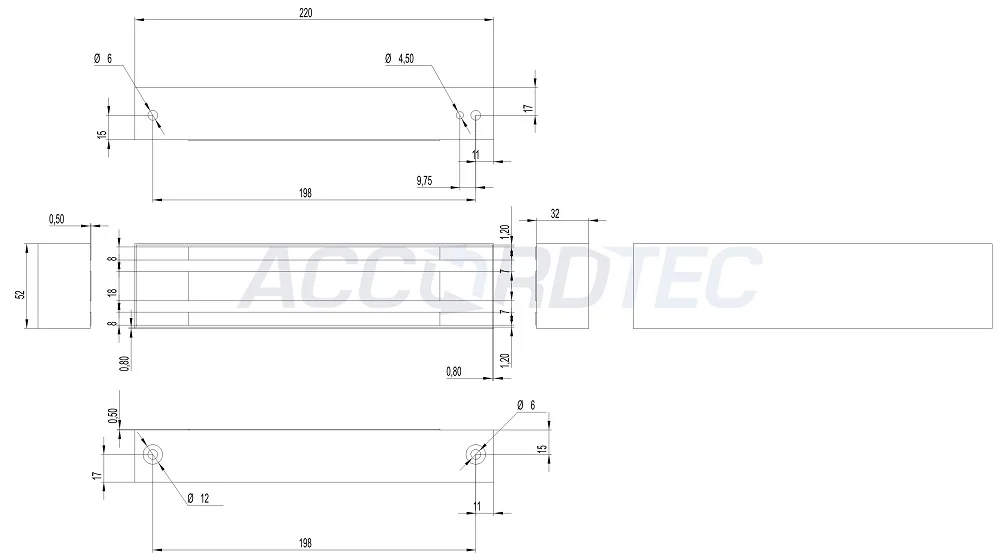 AccordTec ML-400 KB с уголком, цвет коричневый