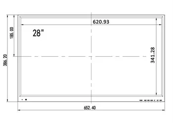 Монитор для видеонаблюдения Amatek APV-M28PK, 28"