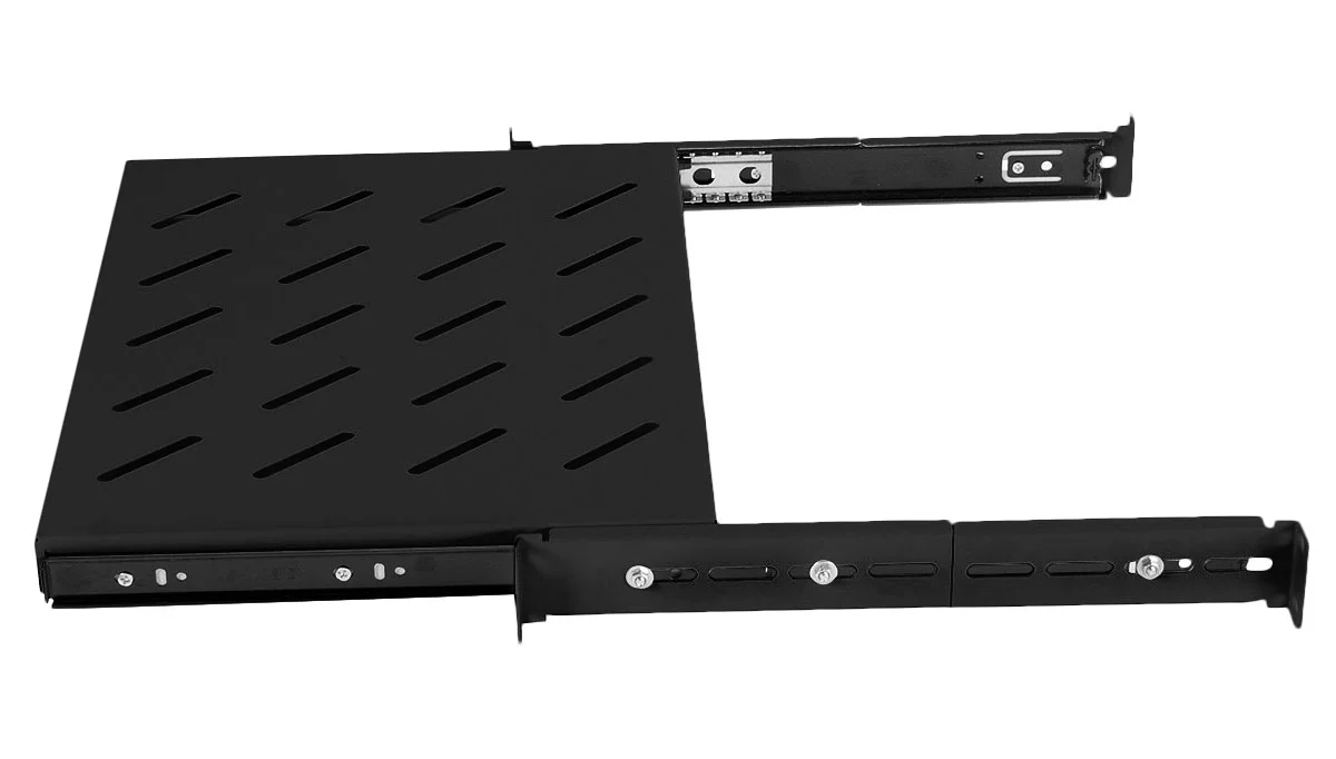 Cabeus JE05-600-BK (8630c) Черная перфорированная полка, 1U