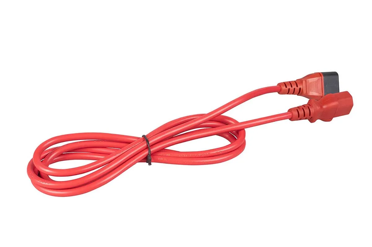 Cabeus PC-189-VDE-1.8M-RD (12022c) кабель питания IEC 320 C13 + IEC 320 C14, 1.8 м