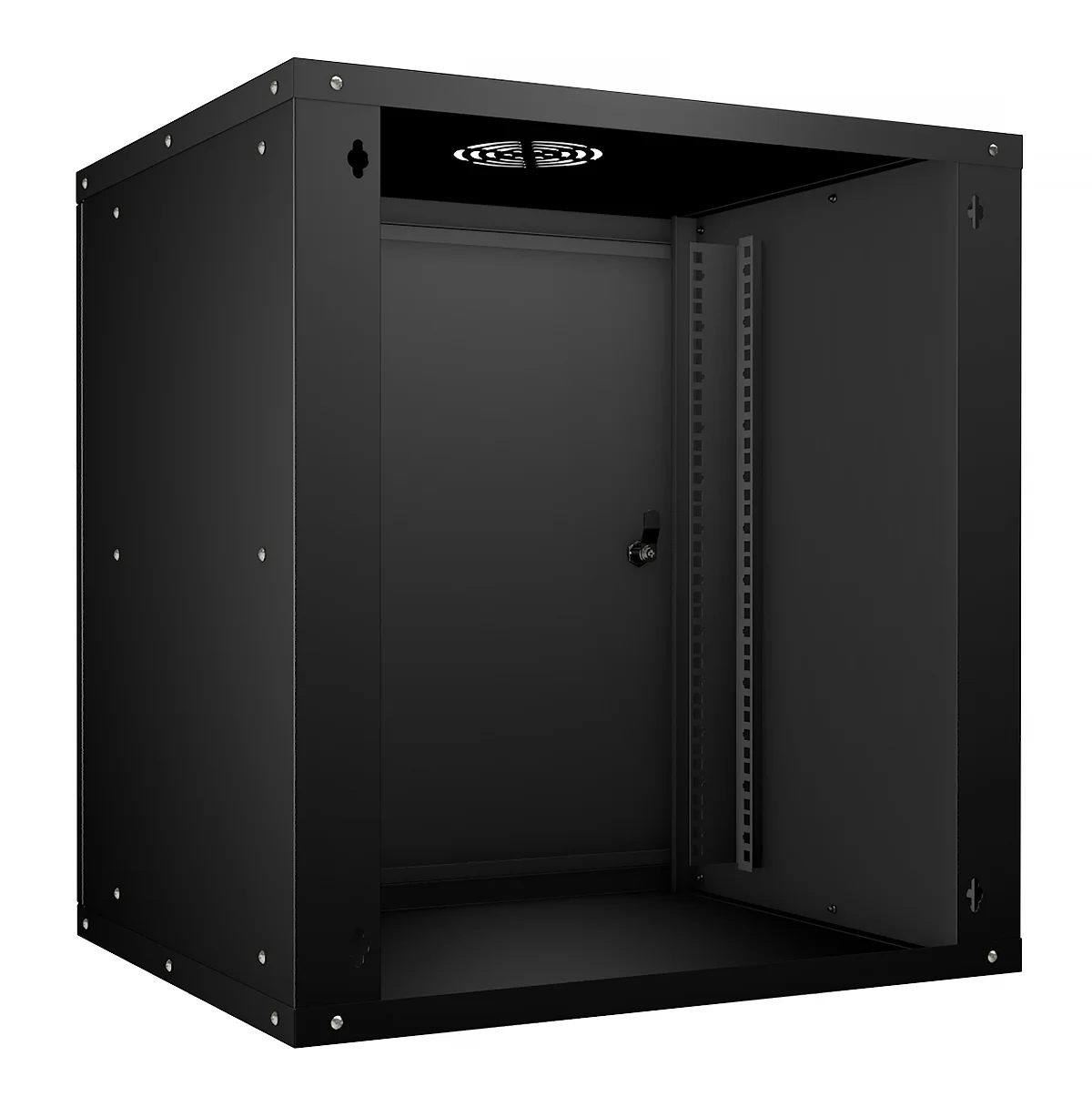 Cabeus WSC-05D-12U55/45m-BK (10182c) Настенный 12U телекоммуникационный шкаф 19"