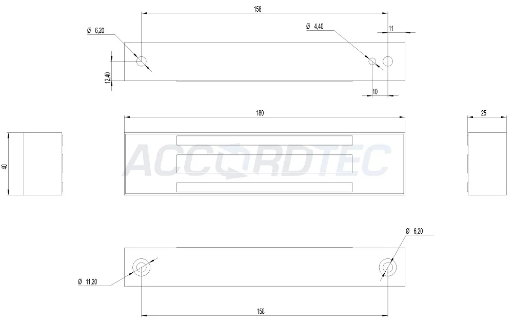 AccordTec ML-180K с планкой, цвет Белый