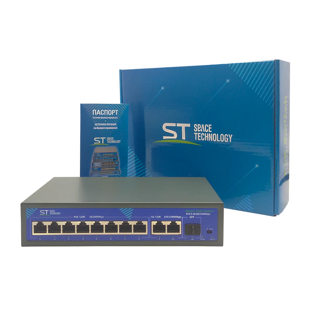 Коммутатор Space Technology ST-S87POE (2G/1S/120W/A)PRO