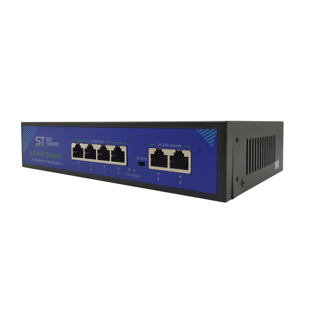 Коммутатор Space Technology ST-S46POE (2М/65W/А) PRO, (версия 4)