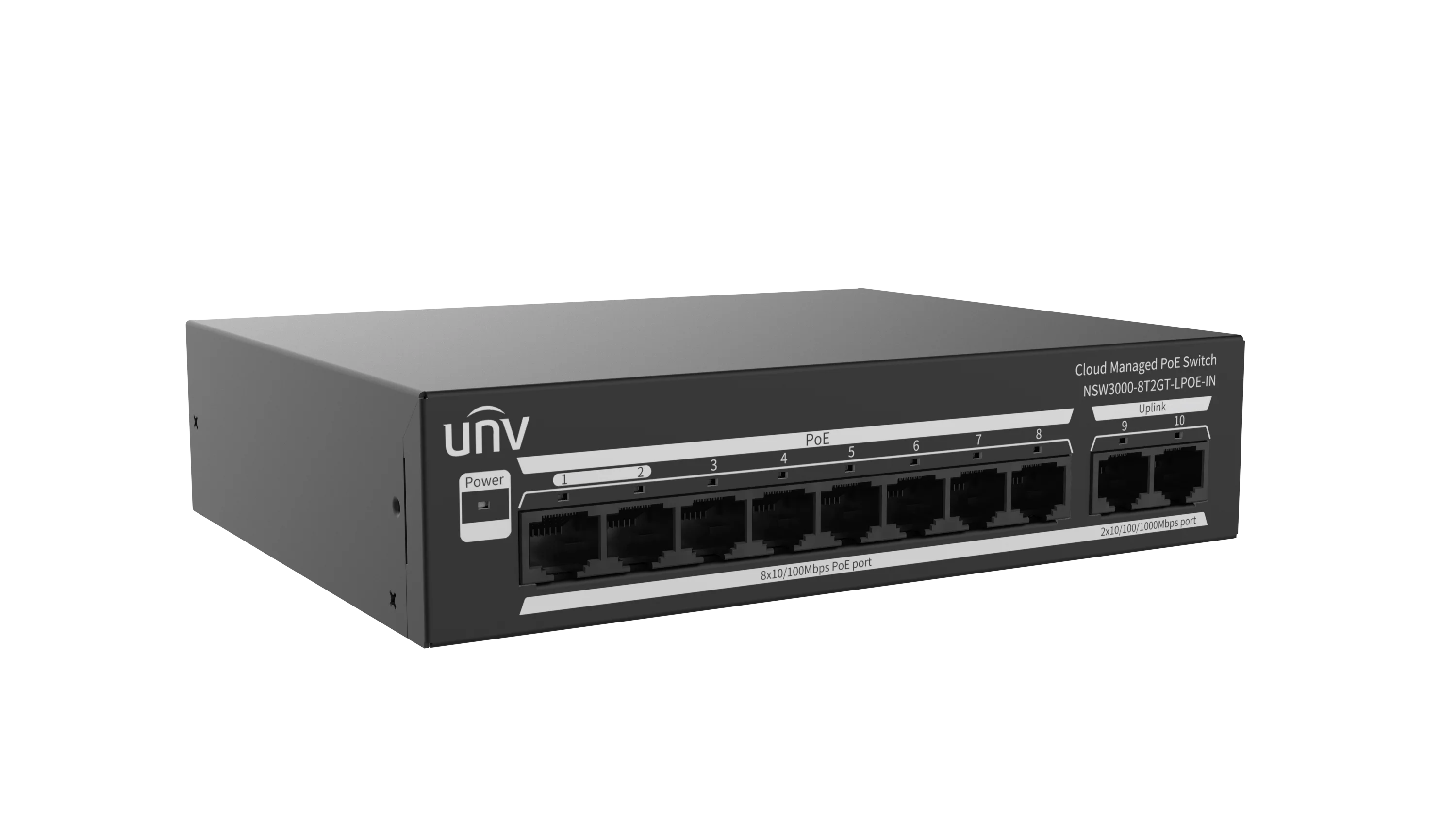 Коммутатор Uniview NSW3000-8T2GT-LPOE-IN