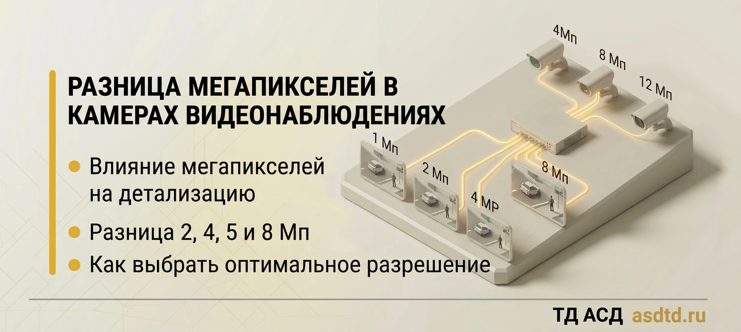 Разница мегапикселей в камерах видеонаблюдения