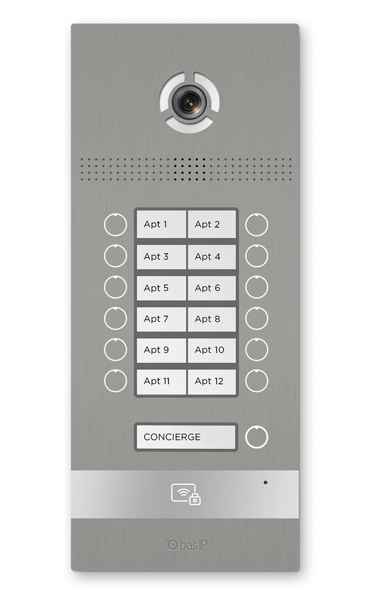 Вызывная панель BAS-IP BI-12FB SILVER