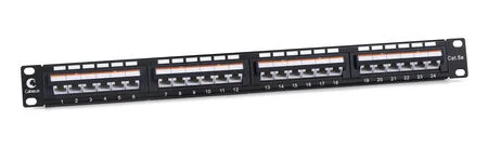 Cabeus PLAN-24-Cat.5e-Dual IDC (10190c) Патч-панель 19"  на 24 порта