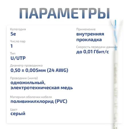 UTP-1P-Cat.5e-SOLID (7987c)
