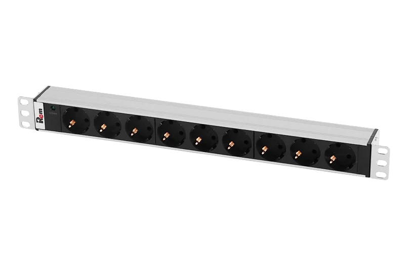 Rem R-10-9S-I-440-Z Горизонтальный блок розеток 19" до 10 А