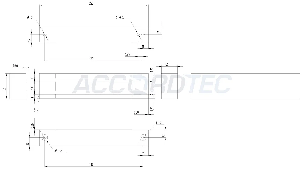 AccordTec ML-295K с уголком, цвет Серебряный металлик