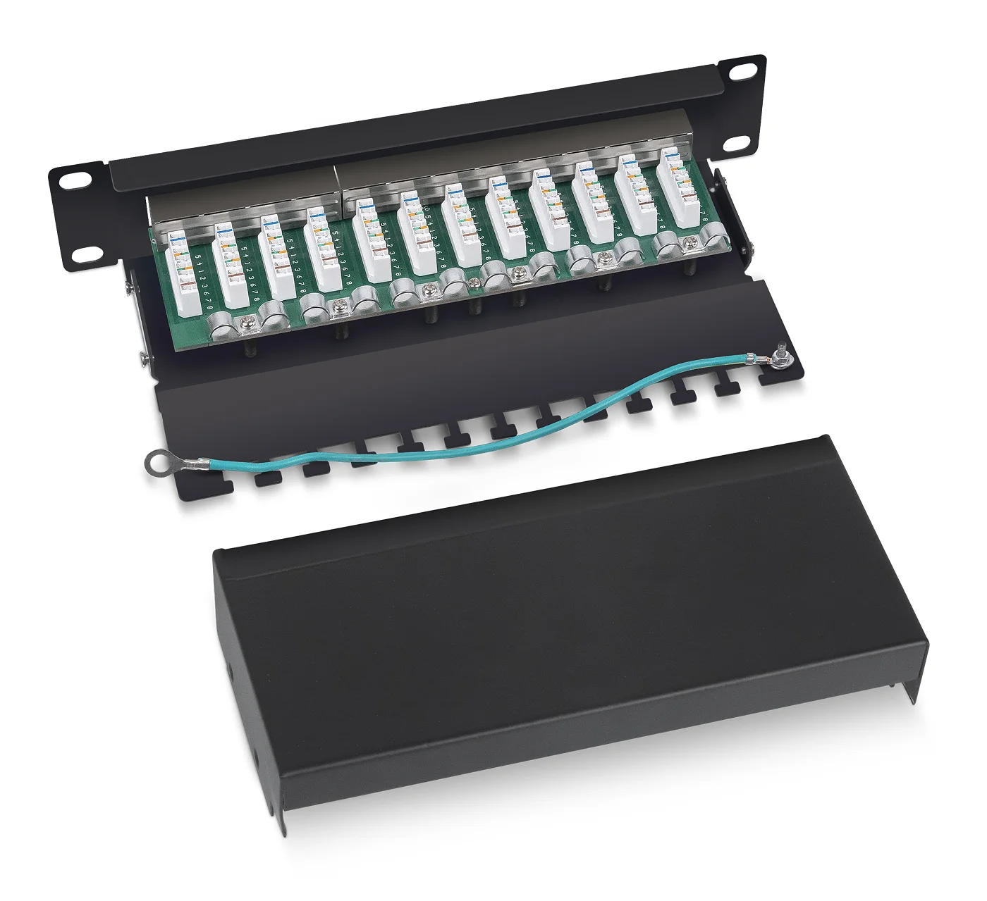 Cabeus PL-12-Cat.6 10"-SH-Dual (7953c) Патч-панель 10"  на 12 портов