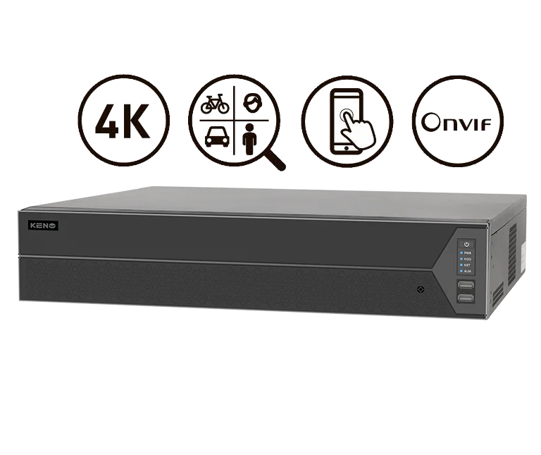 IP Видеорегистратор (NVR) KENO KN-RECORD64/8-4K-AI