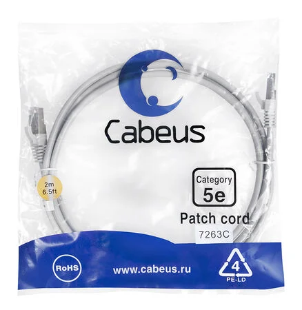 Патч-корд Cabeus PC-FTP-RJ45-Cat.5e-2m (7263c)