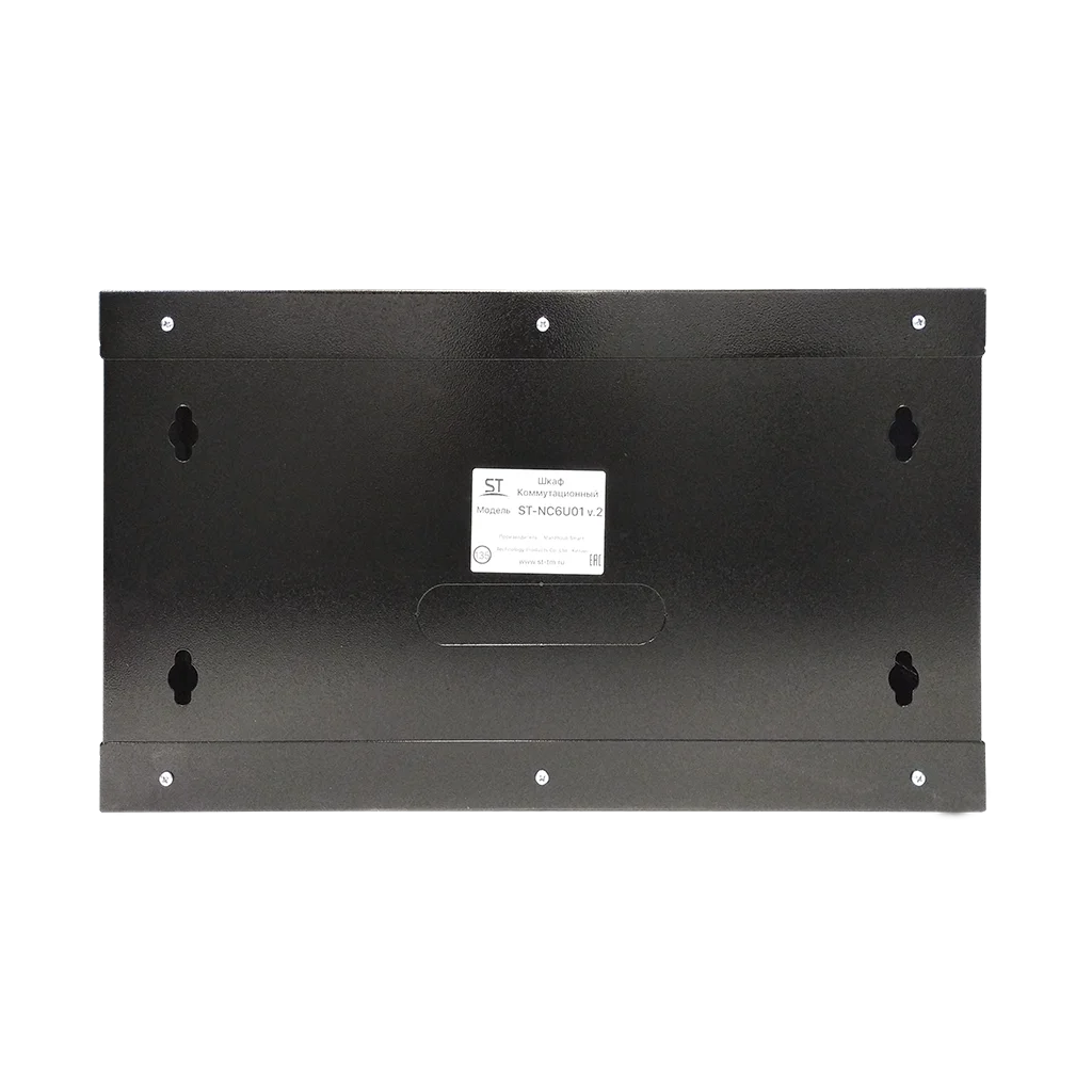 Space Technology ST-NC6U01 (ЧЕРНЫЙ) С ПОЛКОЙ, (версия 2) Настенный 6U телекоммуникационный шкаф 19"
