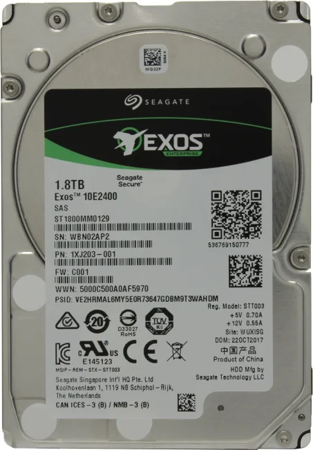 Жесткий диск HDD SEAGATE ST1800MM0129, 2 ТБ, 256 МБ, 10000 об/мин
