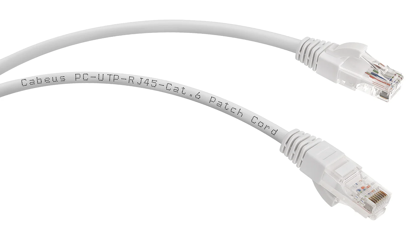 Патч-корд Cabeus PC-UTP-RJ45-Cat.6-3m-WH (8673c)