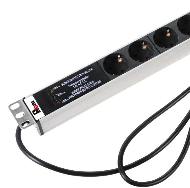 Rem R-16-10S-10C13-FI-1420-3 Вертикальный блок розеток 19" до 16 А