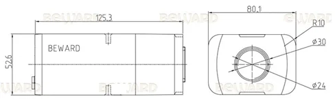 Beward BD4780 IP Видеокамера 5 Мп без объектива