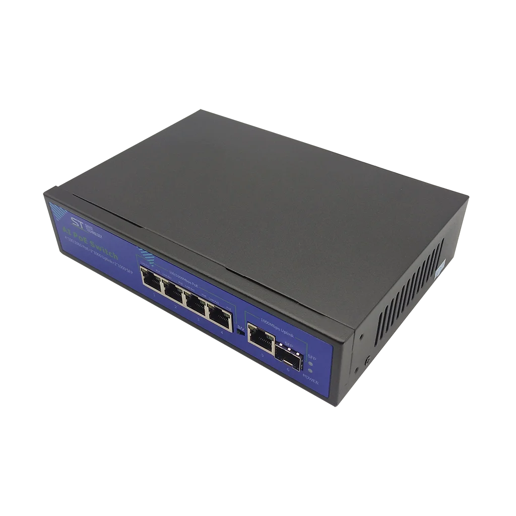 Коммутатор Space Technology ST-S42POE (4G/1G/1S/65W/А) PRO, (версия 4)