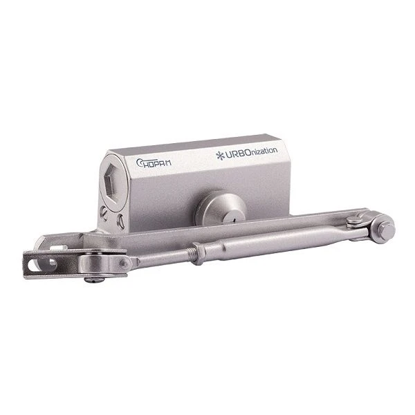 Дверной доводчик Нора-М 510 F URBOnization (серебро) до 60 кг, EN3