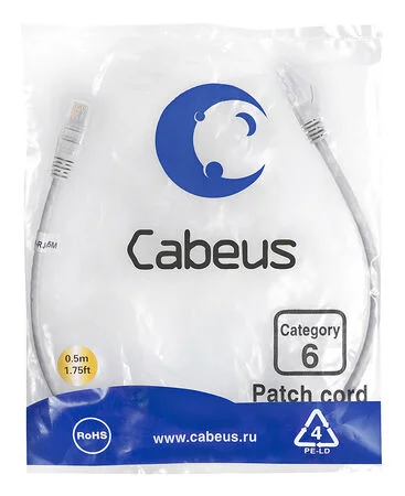 Патч-корд Cabeus PC-UTP-RJ45-Cat.6-0.5m (7266c)