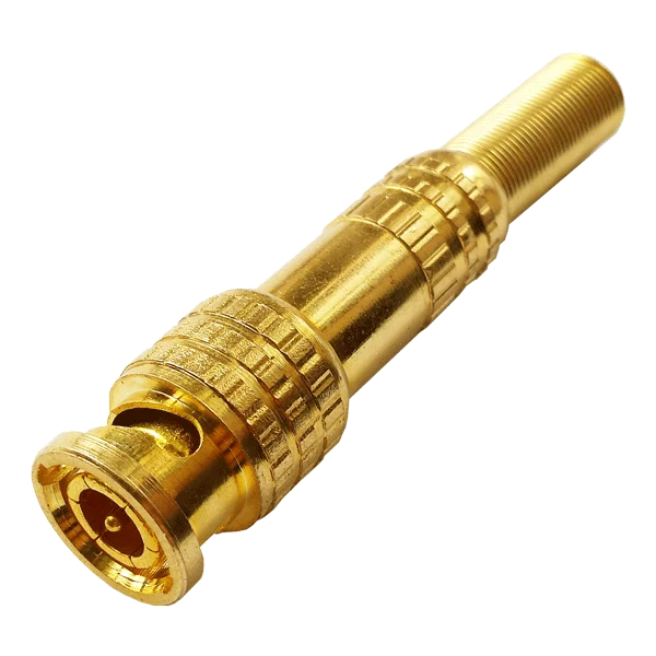 Tantos РАЗЪЕМ TS BNC GOLD штекер под винт с пружиной, металл
