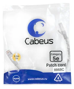 Патч-корд Cabeus PC-FTP-RJ45-Cat.5e-0.3m-LSZH (8868c)