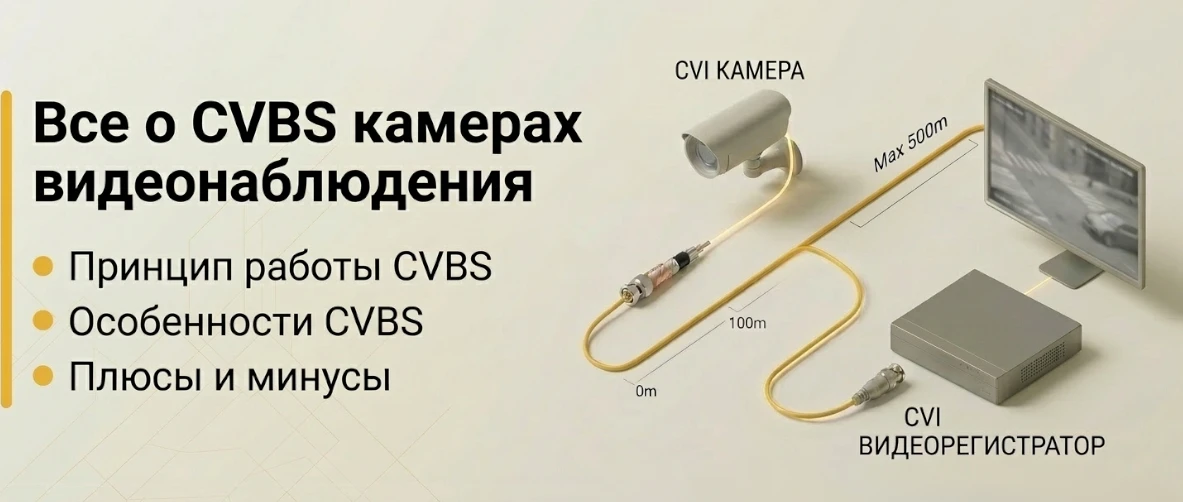 Всё о CVBS камерах видеонаблюдения