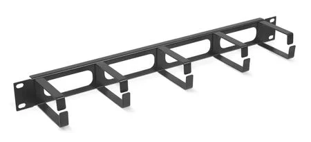 Cabeus JB08-1U-BK (7115c) Горизонтальный 1U кабельный органайзер 19" Черный