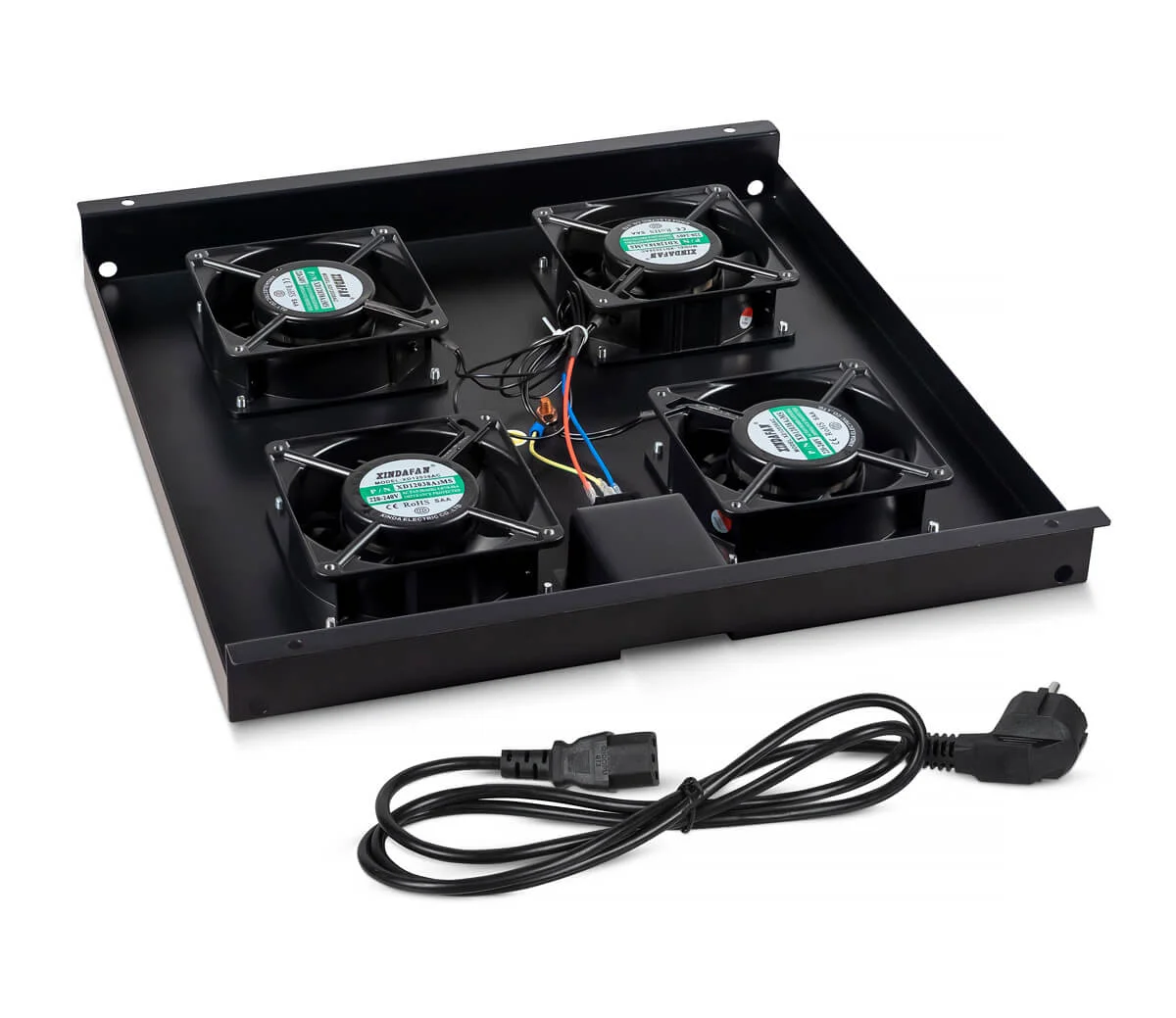 Cabeus TRAY-SC-120-BK (11138c) вентиляторный модуль, с 4 вентиляторами