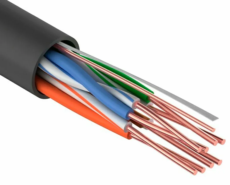 Кабель UTP 4PR x0,48 Standard (Cu) CAT5E LDPE Outdoor 305м Tantos