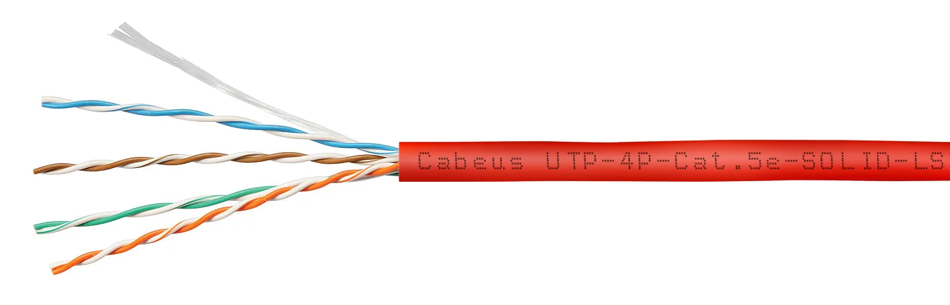 UTP-4P-Cat.5e-SOLID-LSZH-RD-100 (9778c-5)