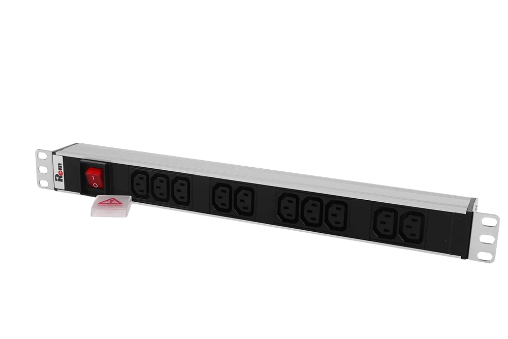 Rem R-10-10C13-V-440-Z Горизонтальный блок розеток 19" до 10А