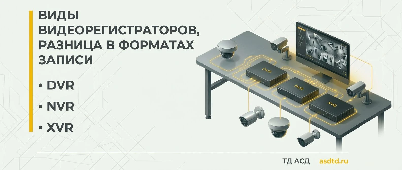 Виды видеорегистраторов, разница в форматах записи: NVR, DVR, XVR