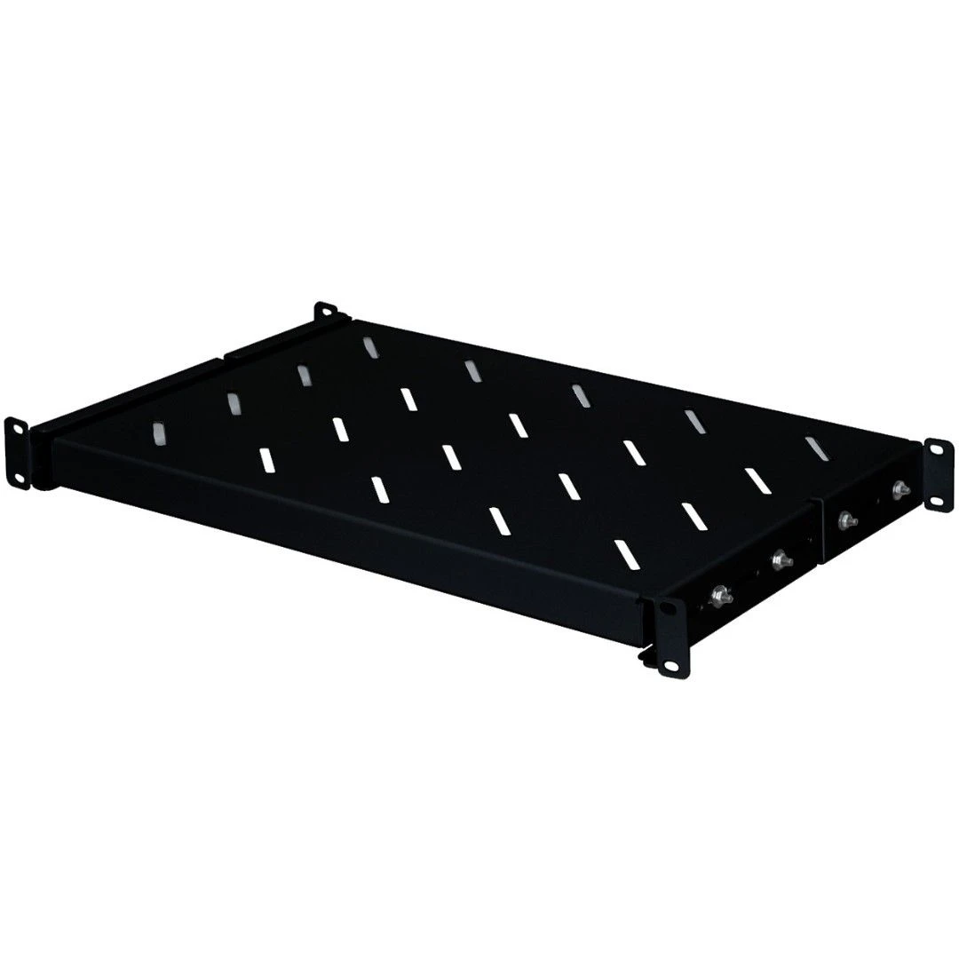 Бастион SKAT TB Shelf P600-B Черная перфорированная полка, 1U
