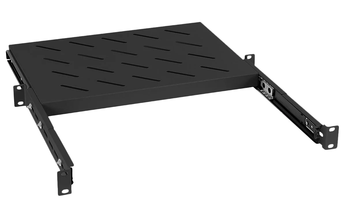 Cabeus JE05-600-BK (8630c) Черная перфорированная полка, 1U