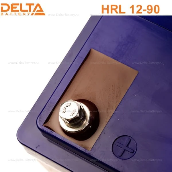 Аккумулятор Delta HRL 12-90 Х AGM (12 В / 90 Ач)