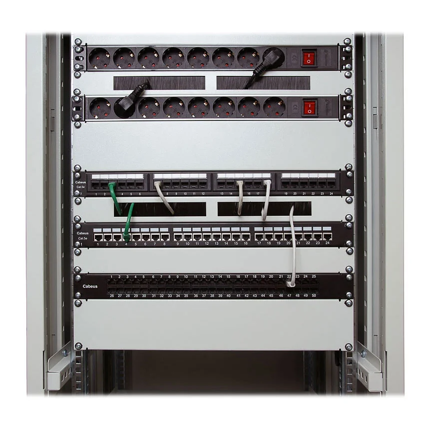 Cabeus PL-24-Cat.5e-SH-Dual (7002c) Патч-панель 19"  на 24 порта