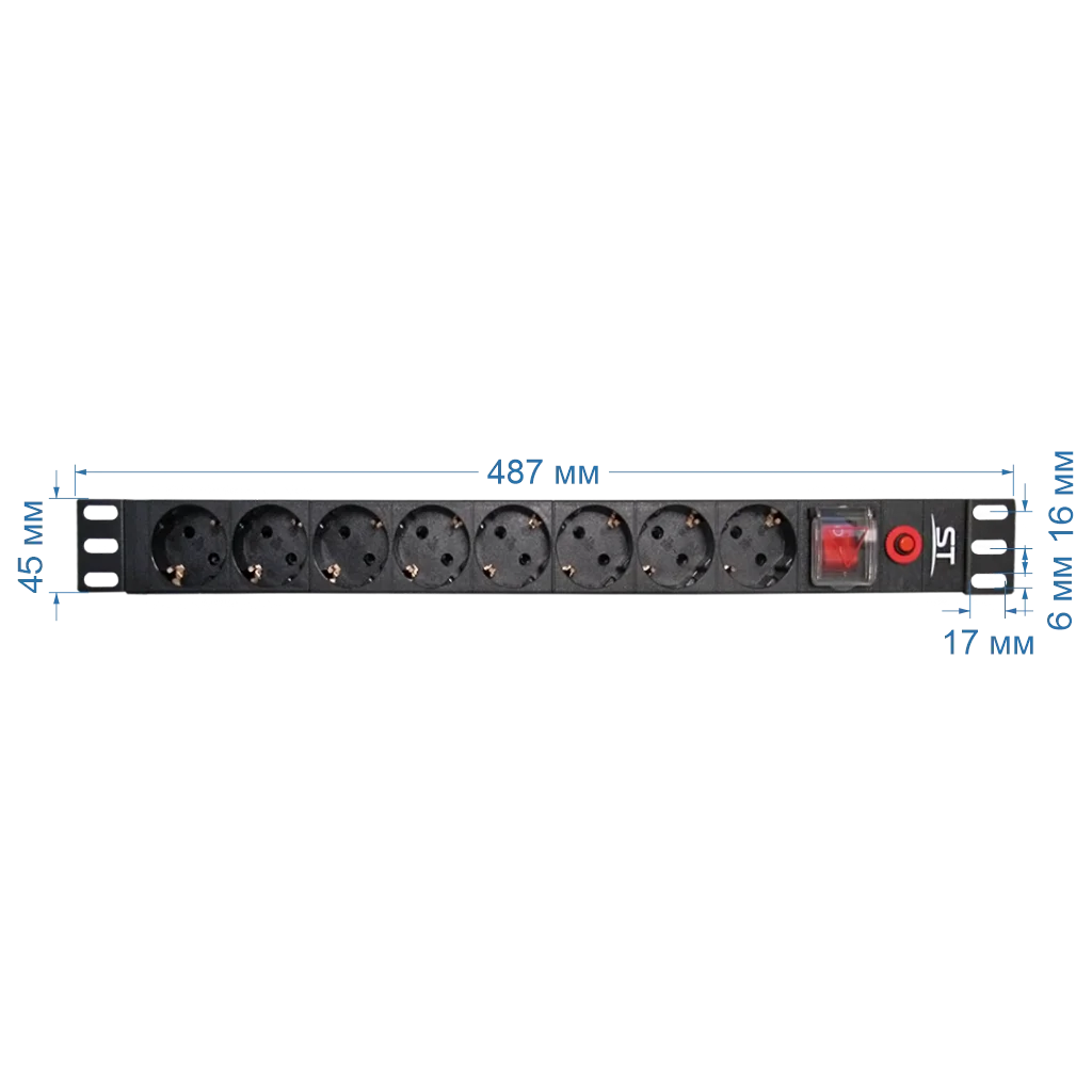 Space Technology ST-PDU-08-S\P  блок розеток  , до