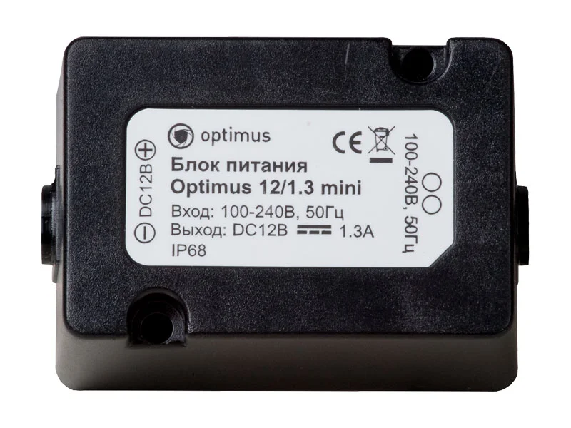 Блок питания Optimus 12/1.3 mini  12-12,4 В / 1,3 А