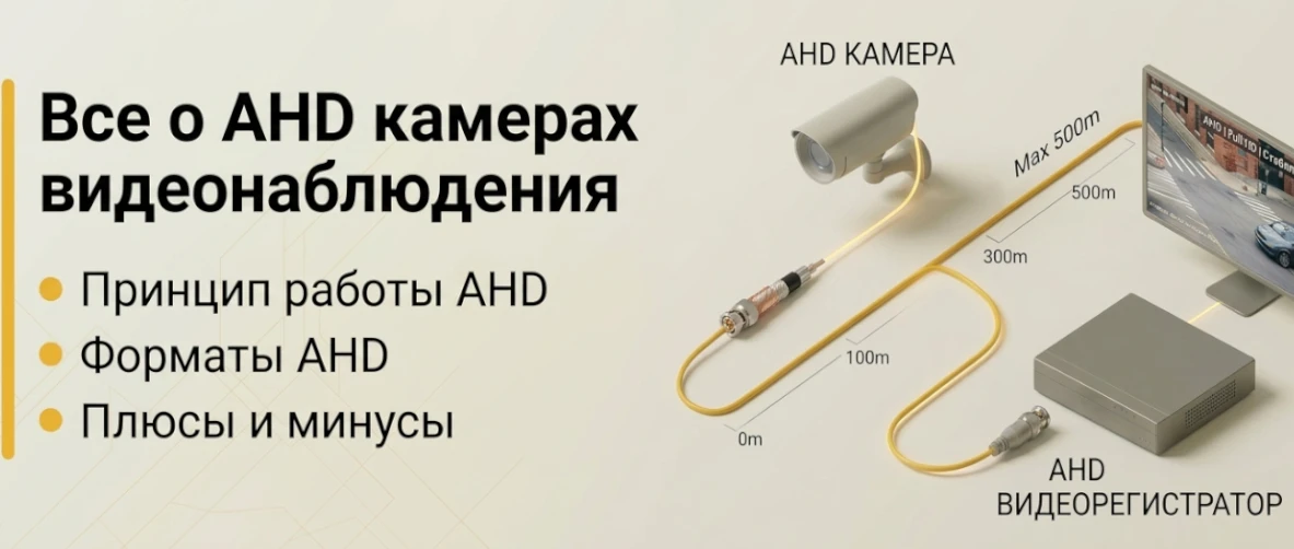 Всё о AHD камерах видеонаблюдения