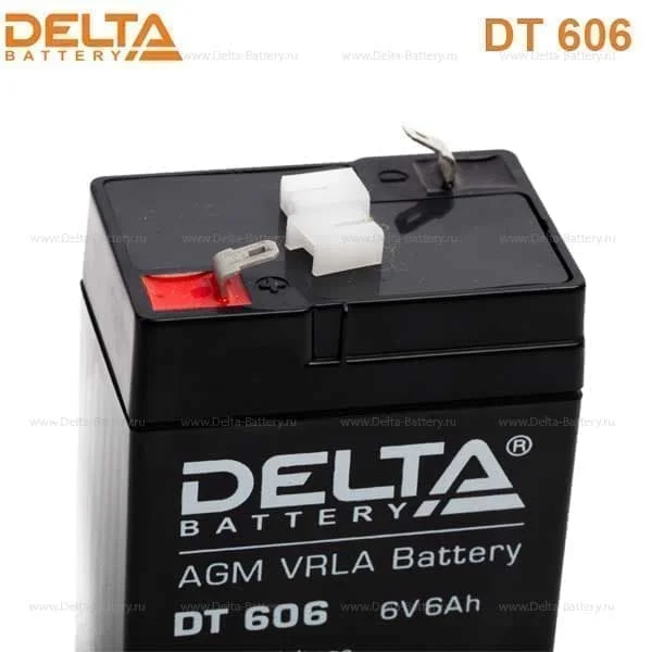 Аккумулятор Delta DT 606 AGM (6 В / 6 Ач)