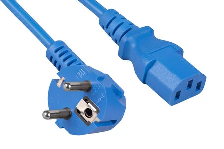 Cabeus PC-186-VDE-1.8M-BL (12021c) кабель питания Schuko + IEC 320 C13, 1.8 м