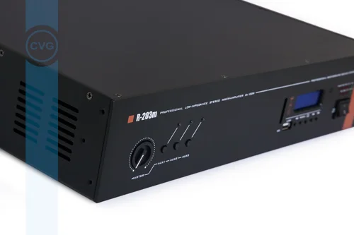 CVGaudio R-203m Трансляционный усилитель 100/150/300 Вт, на 2 зоны